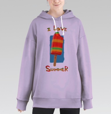 Морженое, Hoodie Long Oversize Fiolet