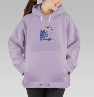 Муми-кот, Hoodie Oversize Fiolet