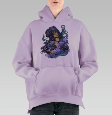 Мурена, Hoodie Oversize Fiolet, утепленная