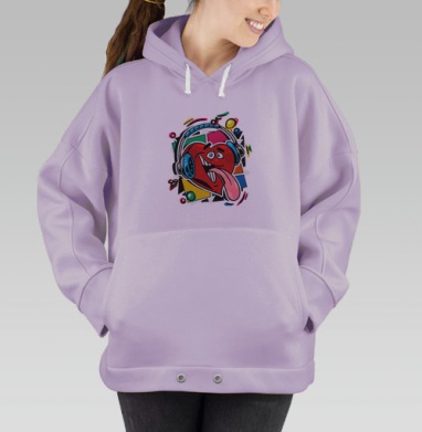 Музыка в твоем сердце, Hoodie Oversize Fiolet