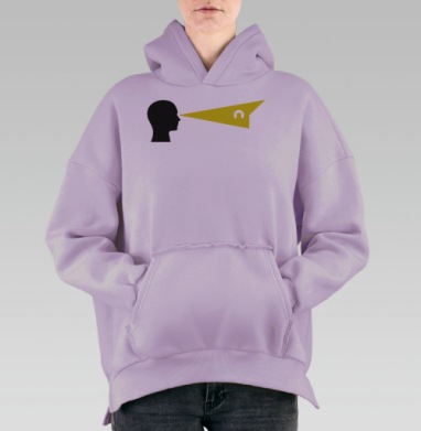 Наблюдатель, Hoodie Oversize Fiolet, утепленная