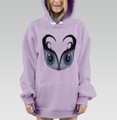 Небесный взгляд, Hoodie Mjhigh Dig Mel, Fiolet, утепленная