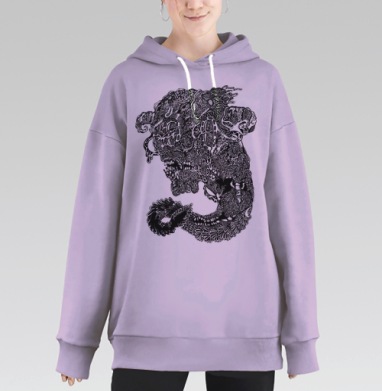 Неведомое, Hoodie Long Oversize Fiolet