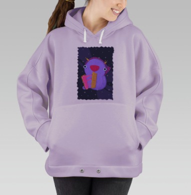 Новогодние вафли, Hoodie Oversize Fiolet