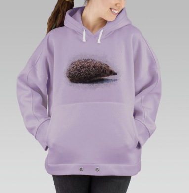 Одинокий ёж, Hoodie Oversize Fiolet