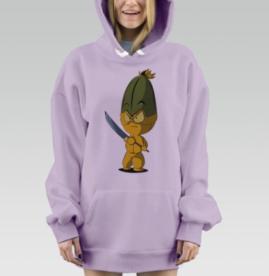 Огуречный спецназ, Hoodie Mjhigh Dig Mel, Fiolet, утепленная