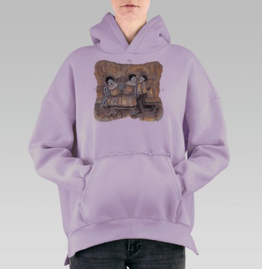 Она моя, Hoodie Oversize Fiolet, утепленная