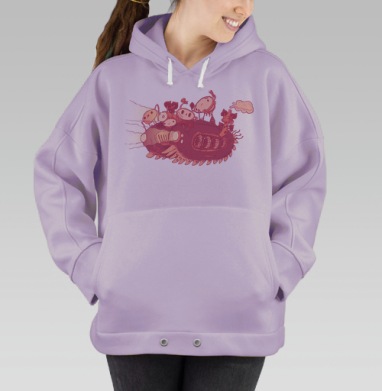 Отличное путешествие, Hoodie Oversize Fiolet