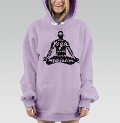 Падмасана, Hoodie Mjhigh Dig Mel, Fiolet, утепленная