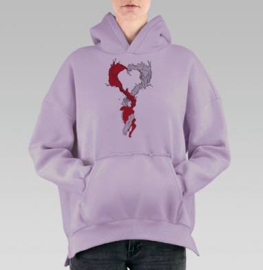 Пара, Hoodie Oversize Fiolet, утепленная