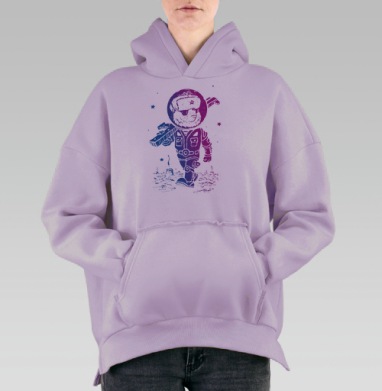 Партизан, Hoodie Oversize Fiolet, утепленная
