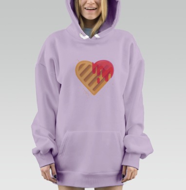 Печенька, Hoodie Mjhigh Dig Mel, Fiolet, утепленная