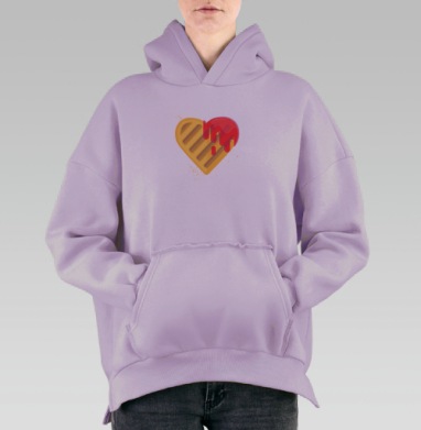 Печенька, Hoodie Oversize Fiolet, утепленная