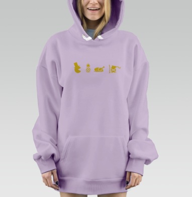 Пиксель революции, Hoodie Mjhigh Dig Mel, Fiolet, утепленная