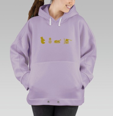 Пиксель революции, Hoodie Oversize Fiolet