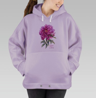 Пион и любовь, Hoodie Oversize Fiolet