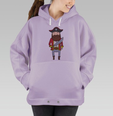 Пират с саблей, Hoodie Oversize Fiolet