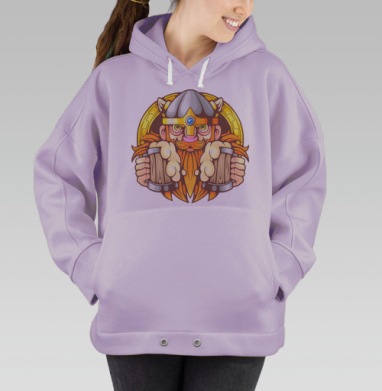 Пивной Викинг, Hoodie Oversize Fiolet