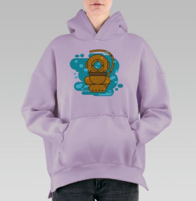 Погружаемся..., Hoodie Oversize Fiolet, утепленная