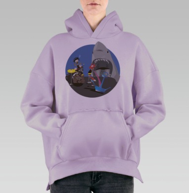 Последняя дискотека, Hoodie Oversize Fiolet, утепленная