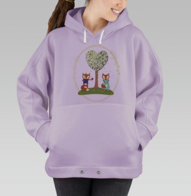 Принц Лис и его сердце, Hoodie Oversize Fiolet