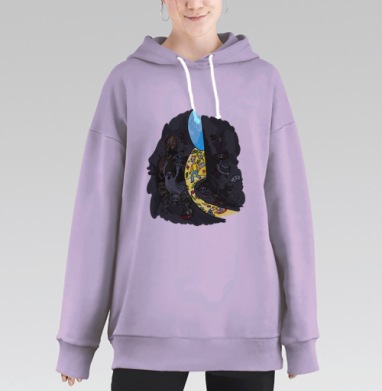Прогоняя страхи, Hoodie Long Oversize Fiolet