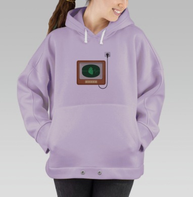 Пульс сердца, Hoodie Oversize Fiolet