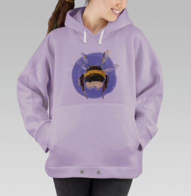 Пушистая попа, Hoodie Oversize Fiolet