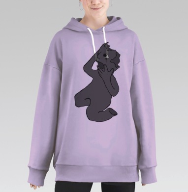 Пустая голова, Hoodie Long Oversize Fiolet