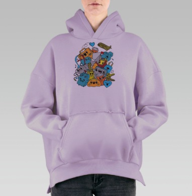 Путешественное, Hoodie Oversize Fiolet, утепленная