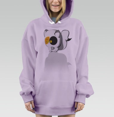 Пятнышка, Hoodie Mjhigh Dig Mel, Fiolet, утепленная