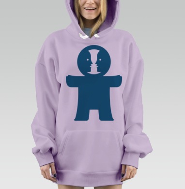 Разговор. Из серии Гомункулы, Hoodie Mjhigh Dig Mel, Fiolet, утепленная