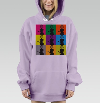 Разноцветный, Hoodie Mjhigh Dig Mel, Fiolet, утепленная