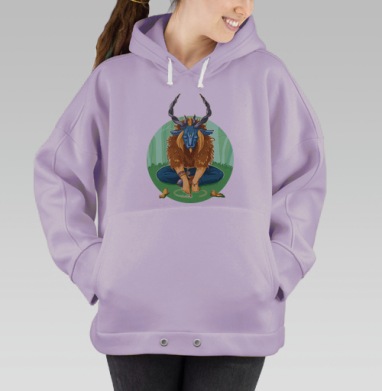 Рогатый бог леса, Hoodie Oversize Fiolet
