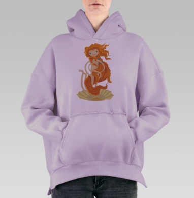 Рождение Венеры, Hoodie Oversize Fiolet, утепленная