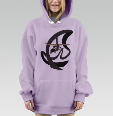 Ролл ап, Hoodie Mjhigh Dig Mel, Fiolet, утепленная