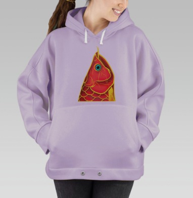Розовая сакана, Hoodie Oversize Fiolet