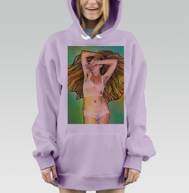 Рыжая дева, Hoodie Mjhigh Dig Mel, Fiolet, утепленная
