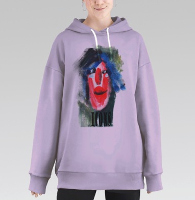 Русская красавица, Hoodie Long Oversize Fiolet