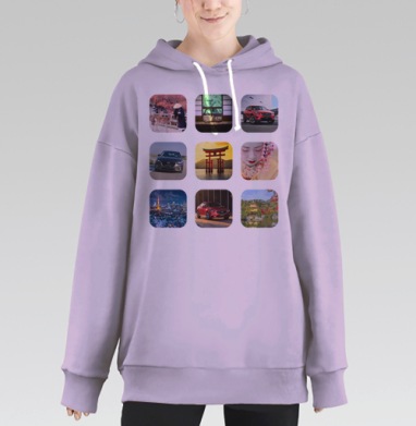 Самоделка 111111111.png, Hoodie Long Oversize Fiolet