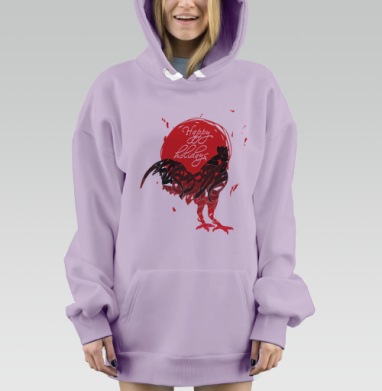 Счастливого Нового года, Hoodie Mjhigh Dig Mel, Fiolet, утепленная