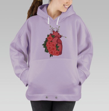 Сердце, Hoodie Oversize Fiolet