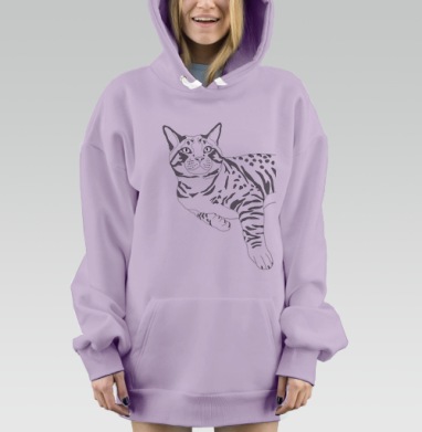 Серенгети, Hoodie Mjhigh Dig Mel, Fiolet, утепленная
