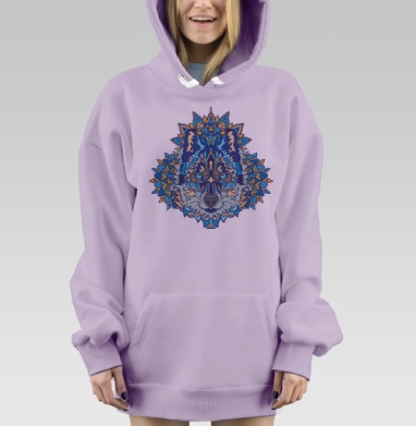 Северный зверь, Hoodie Mjhigh Dig Mel, Fiolet, утепленная