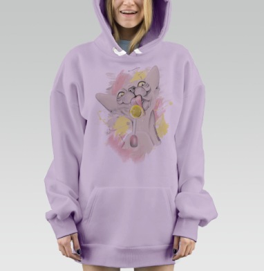 Сфинкс сластена, Hoodie Mjhigh Dig Mel, Fiolet, утепленная