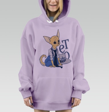 Шериф, Hoodie Mjhigh Dig Mel, Fiolet, утепленная
