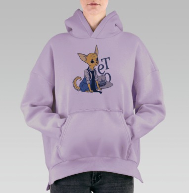 Шериф, Hoodie Oversize Fiolet, утепленная