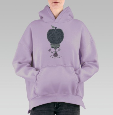 Школа разрушила мою жизнь, Hoodie Oversize Fiolet, утепленная