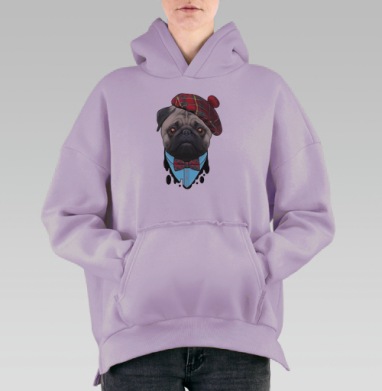 Шотландец, Hoodie Oversize Fiolet, утепленная