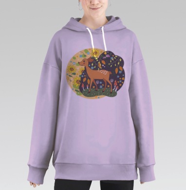 Сила природы, Hoodie Long Oversize Fiolet